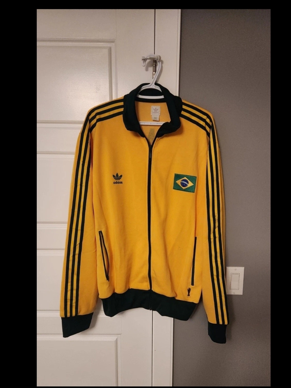Brasil Brazil Adidas Vintage 2006 Fifa World Cup Soccer Jacket Size XL